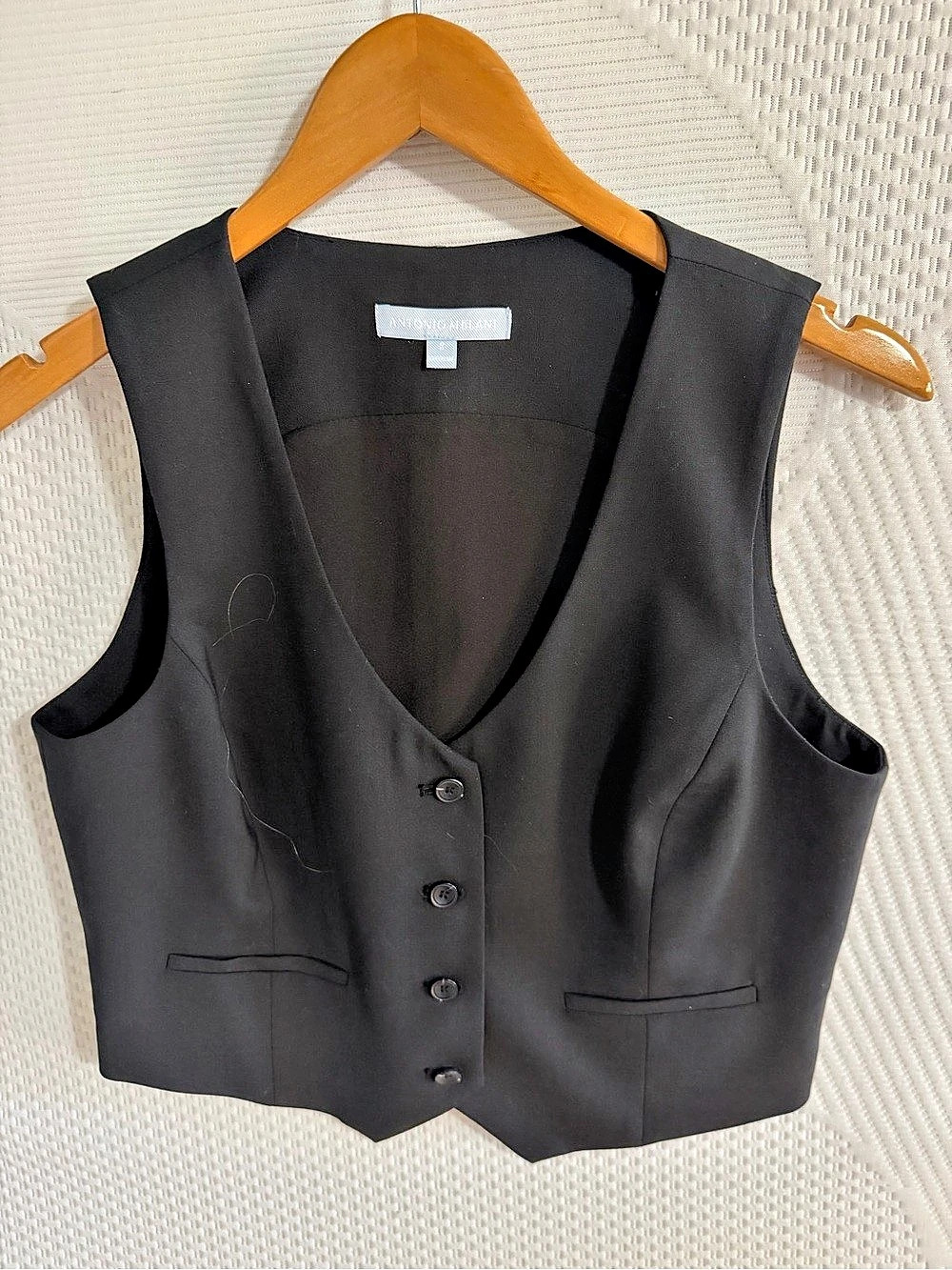 Antonio Melani Black Vest Size 8 Like New